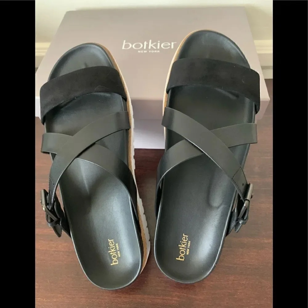Botkier New York Women’s  Jupiter platform slide black sandal size 9,5, NIB
